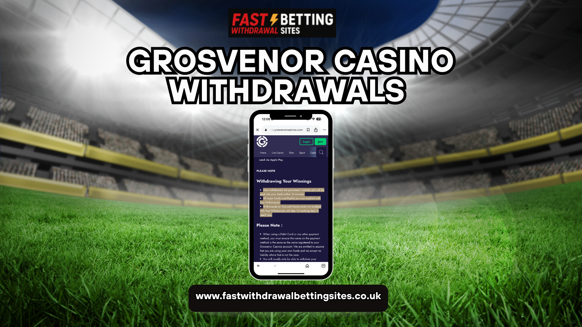 Grosvenor Casino Fast Withdrawal