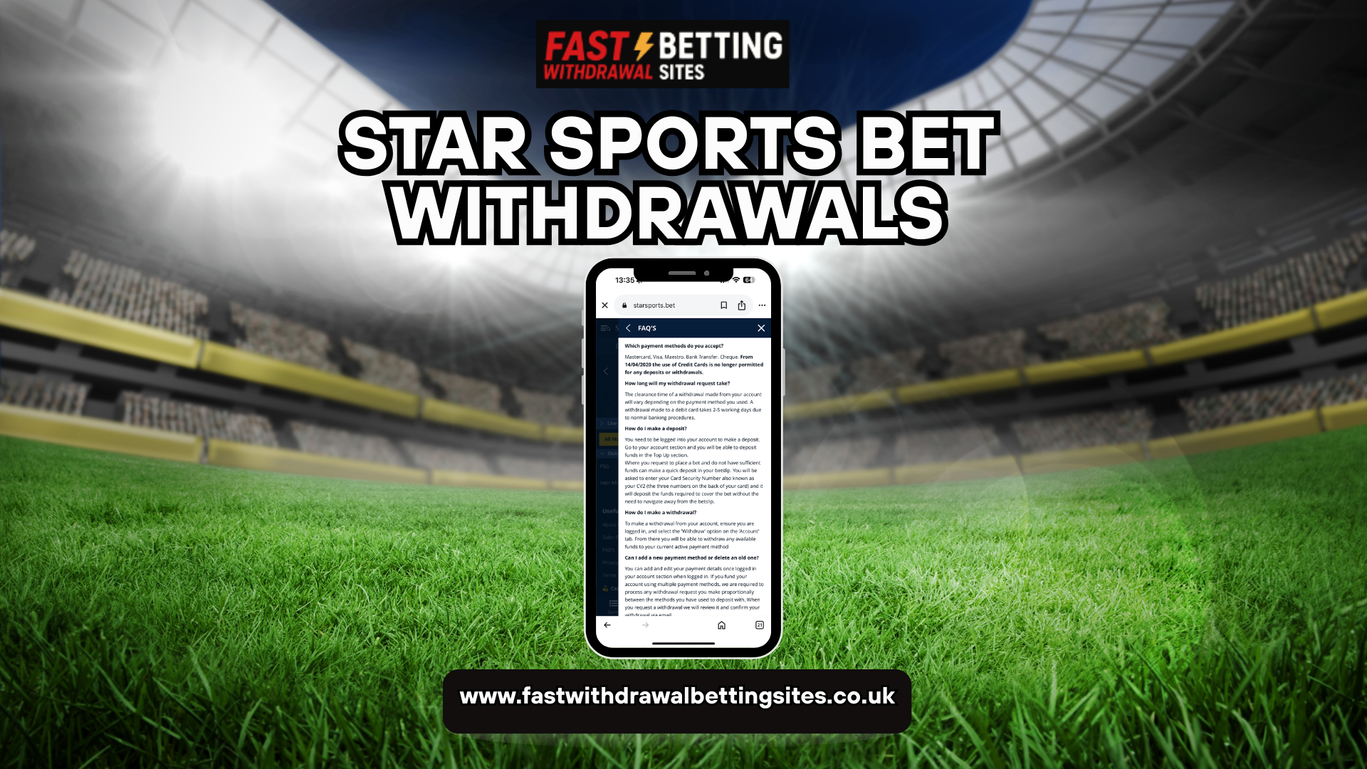 StarSports Bet Fast Withdrawal
