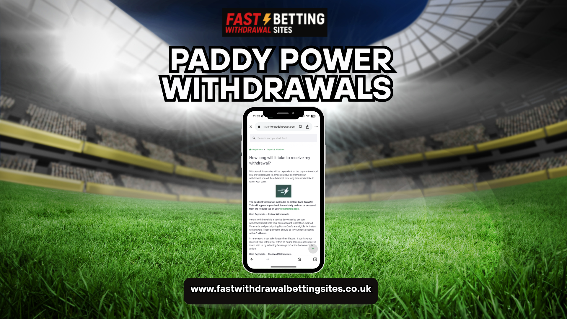 paddy power Fast Withdrawal